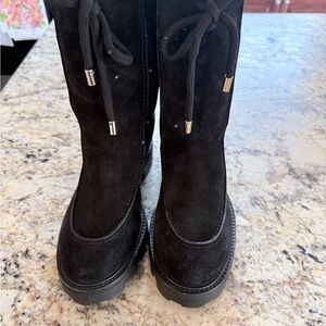 Jimmy Choo Black Lace Up Boots